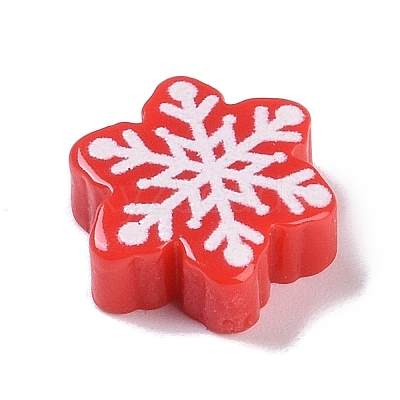 Opaque Christmas Theme Resin Cabochons RESI-H162-06F-1