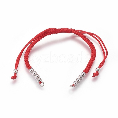 Nylon Cord Braided Bead Bracelets Making BJEW-F360-FP18-1