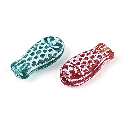 Painted Glass Beads GLAA-T025-40M-1
