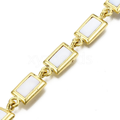 Electroplated Alloy Link Bracelets BJEW-T012-004-RS-1