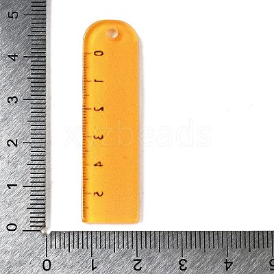 School Season Theme Printed Acrylic Pendants OACR-B029-02E-1