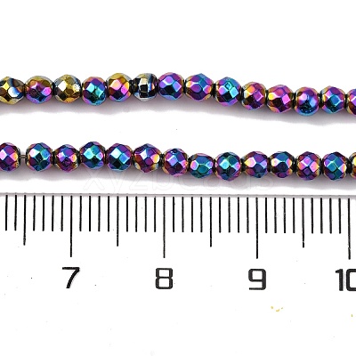 Electroplate Non-magnetic Synthetic Hematite Beads Strands G-J169B-3mm-05-1