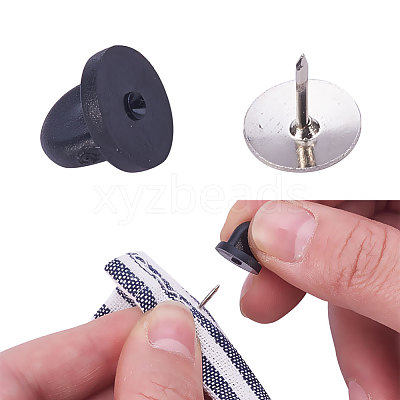 Rubber Brooch Findings FIND-PH0011-01-1