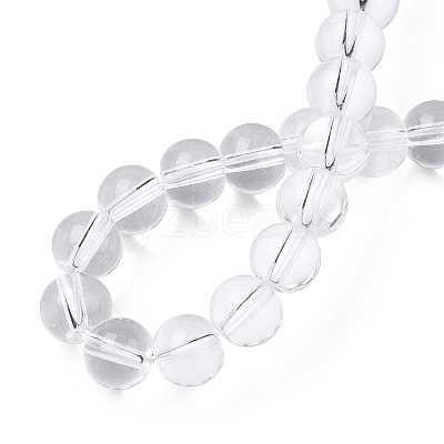 Transparent Glass Beads Strands X-GLAA-T032-T6mm-13-1