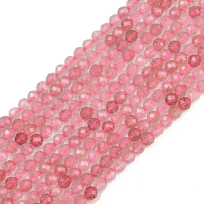 Natural Strawberry Quartz Beads Strands G-E411-09A-3mm-1