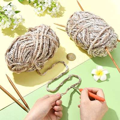 Super Bulky Chenille Polyester Yarn YCOR-FZC0001-01D-1