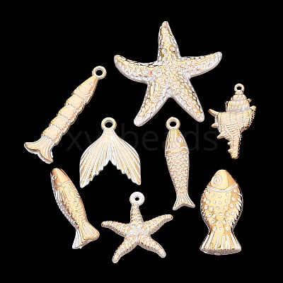 Marine Organism Theme ABS Plastic Imitation Pearl Pendants PL-N007-25-1