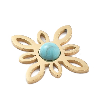 Synthetic Turquoise Pendants STAS-I327-14G-03-1