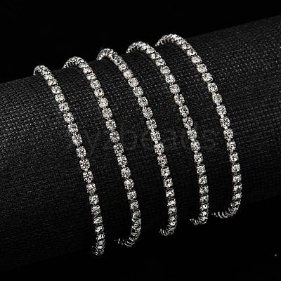 Brass Rhinestone Strass Chains CHC-T001-SS8-01S-1
