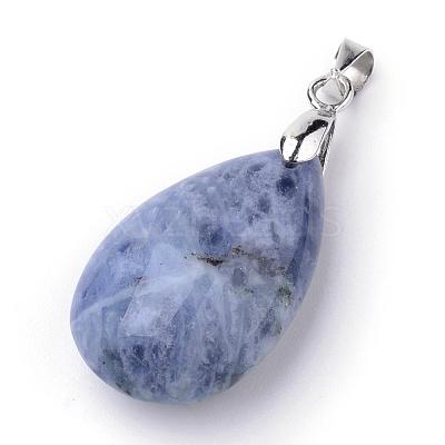 Natural Sodalite Pendants G-S243-16-1