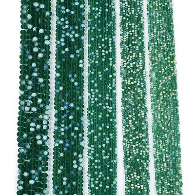 Transparent Glass Beads Strands EGLA-A044-T2mm-MB18-1