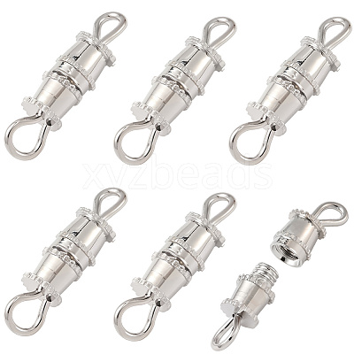 50Pcs Brass Screw Clasps KK-BBC0018-50P-1