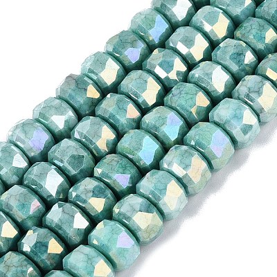 Anti-Tarnish Electroplate Glass Beads Strands GLAA-T025-10mm-11S-1