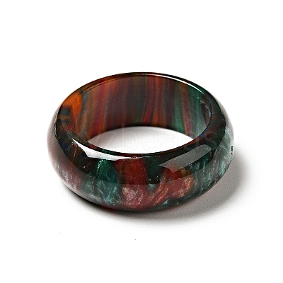 Resin Plain Band Finger Ring for Women LS-RJEW-C034-01A-1