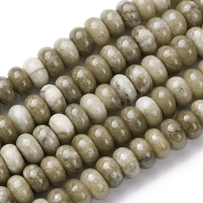 Dyed Natural White Jade Beads Strands X-G-G107-A32-01-1