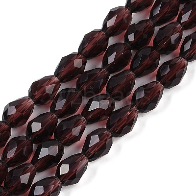 Transparent Glass Beads Strands EGLA-N013-T8mm-D05-1