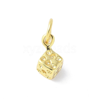 925 Sterling Silver Dice Charms STER-M093-02G-1