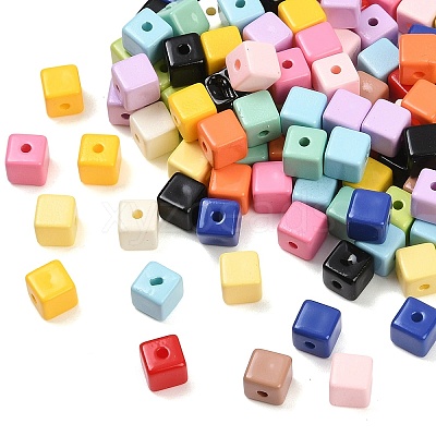 Opaque Acrylic Beads OACR-B036-08-1
