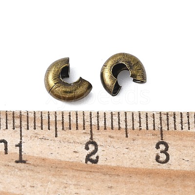 Iron Crimp Beads Covers IFIN-H030-AB-1