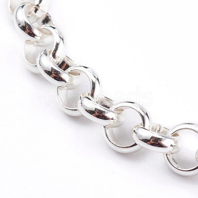 Women's 304 Stainless Steel Rolo Chain Bracelets BJEW-JB05996-01-1