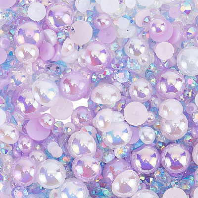 Resin Cabochons RESI-WH0029-14C-1