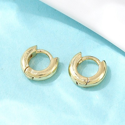 Brass Hoop Earrings EJEW-A156-14A-G-1
