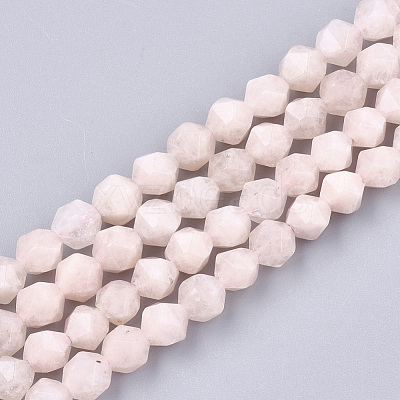Natural Pink Morganite Beads Strands X-G-T108-28A-1