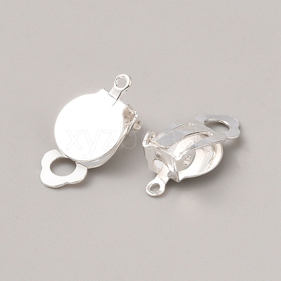 Iron Clip-on Earring Finding LS-FIND-WH0152-540S-1