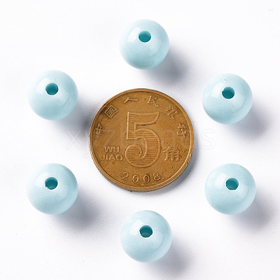 Opaque Acrylic Beads X-MACR-S370-C10mm-A07-1