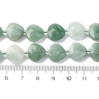 Natural Green Aventurine Beads Strands G-P570-E11-02-1