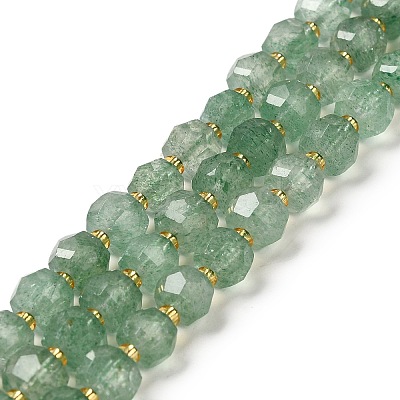 Natural Green Strawberry Quartz Beads Strands G-P508-A17-01-1