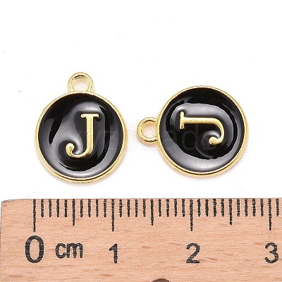 Golden Plated Alloy Charms LS-ENAM-S118-02J-1