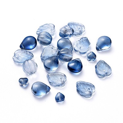 Electroplate Transparent Glass Beads EGLA-L027-D08-1