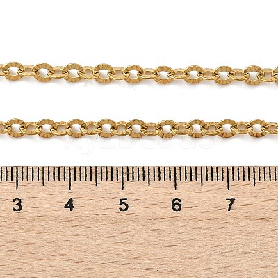 304 Stainless Steel Boston Link Chain Necklace BJEW-B072-05G-1