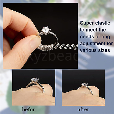 24Pcs 4 Style Plastic Spring Coil FIND-SC0005-54-1