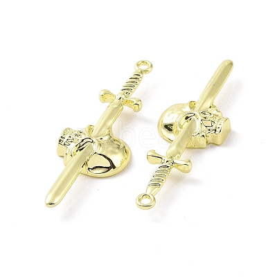 Rack Plating Alloy Pendants PALLOY-D007-67LG-1