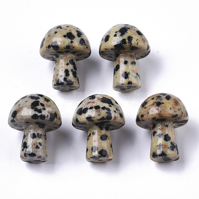 Natural Dalmatian Jasper GuaSha Stone G-N0325-02F-1