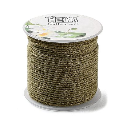 20M Polyester Braided Cord for Jewelry Making OCOR-G015-04A-14-1
