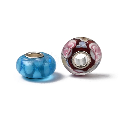 Handmade Lampwork European Beads LAMP-S193-004-M-1