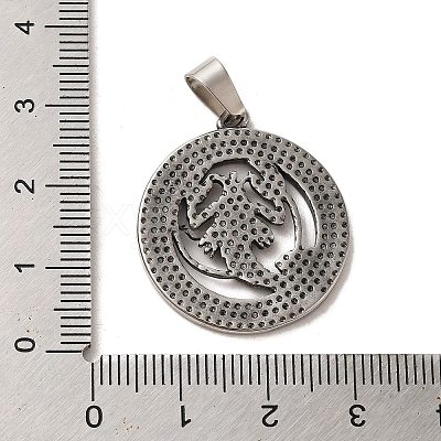 304 Stainless Steel Pendants STAS-C084-01F-AS-1