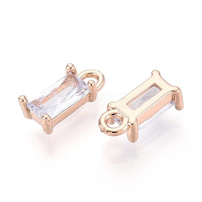 5Pcs Transparent Glass Charms GLAA-YW0004-40A-1