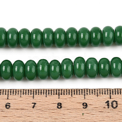 Opaque Solid Color Glass Beads Strands X-GLAA-ZX008-8mm-18T-1