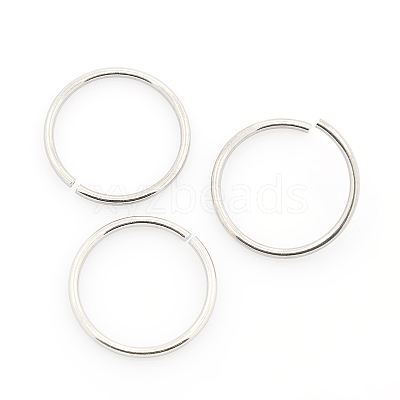 Tarnish Resistant 304 Stainless Steel Open Jump Rings STAS-J013-16xx1.2mm-01-1