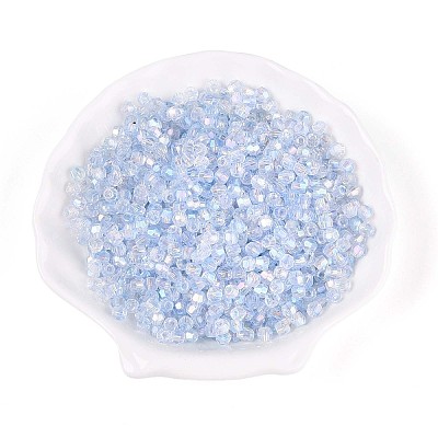Transparent Spray Painted Glass Beads X1-EGLA-N018-4mm-05-1