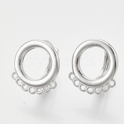 Hoop Earring Findings KK-T048-007P-NF-1