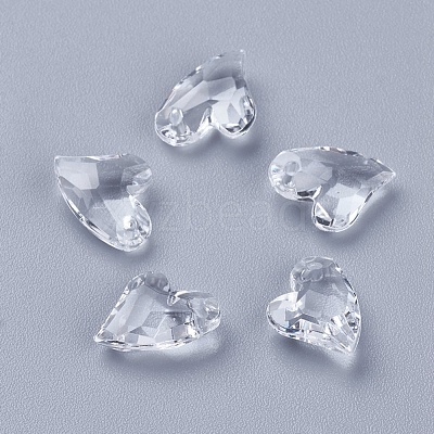 Transparent Acrylic Charms X-MACR-G055-11mm-02X-1