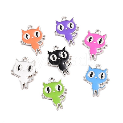 Alloy Enamel Pendants ENAM-M055-35P-1