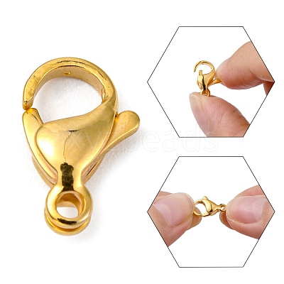 304 Stainless Steel Lobster Claw Clasps STAS-R050-13x8mm-02-1