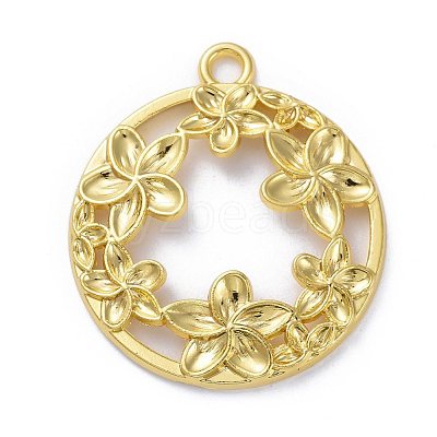 Zinc Alloy Open Back Bezel Pendants PALLOY-E577-22G-1
