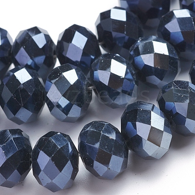 Glass Beads Strands GR12MMY-27L-1